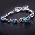 Rhinestone Heart Bracelet
